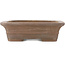 Rectangular unglazed bonsai pot by Keizan - 315 x 260 x 70 mm