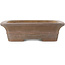 Rectangular unglazed bonsai pot by Keizan - 315 x 260 x 70 mm