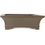 Rectangular unglazed bonsai pot by Gyouzan - 470  x 357 x 112 mm