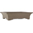 Rectangular unglazed bonsai pot by Gyouzan - 470  x 357 x 112 mm