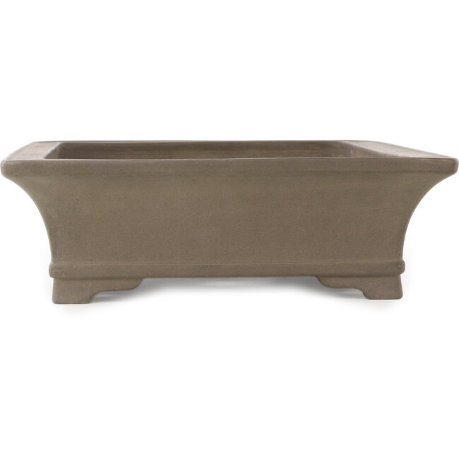 Vaso bonsai rettangolare non smaltato di Gyouzan - 470 x 357 x 112 mm
