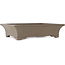 Rectangular unglazed bonsai pot by Gyouzan - 470  x 357 x 112 mm