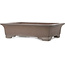 Rectangular unglazed bonsai pot by Gyouzan - 373 x 268 x 95 mm