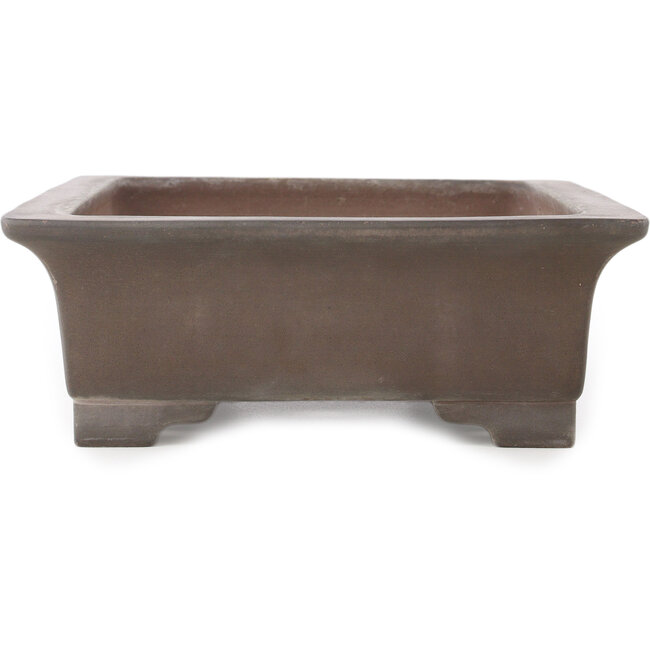 Maceta rectangular sin esmaltar para bonsái de Gyouzan - 373 x 268 x 95 mm