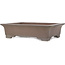 Rectangular unglazed bonsai pot by Gyouzan - 373 x 268 x 95 mm