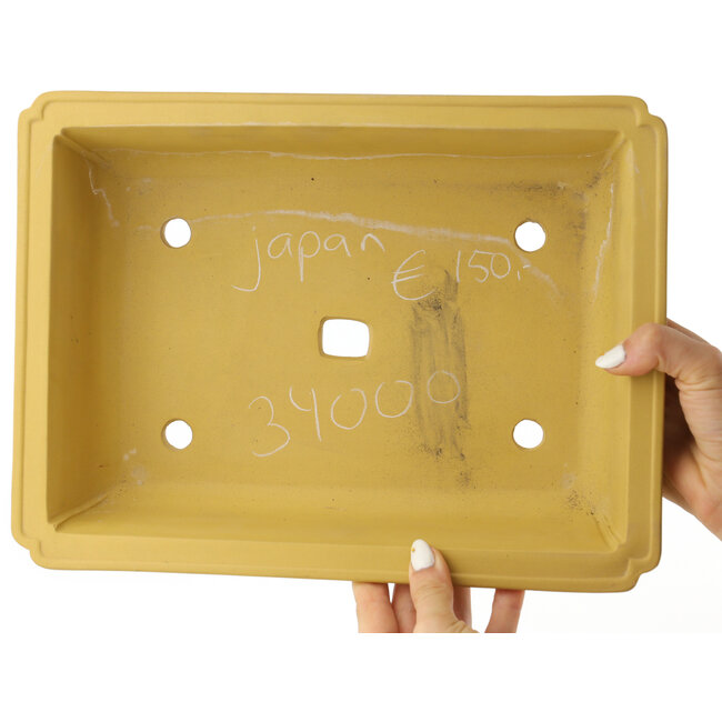 Maceta rectangular sin esmaltar para bonsái - 325 x 240 x 98 mm