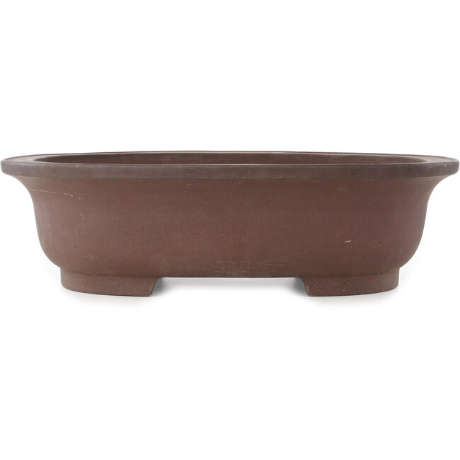 Pot à bonsaï ovale non émaillé de Keizan - 495 x 395 x 145 mm