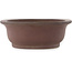 Ovaler unglasierter Bonsai-Topf von Keizan - 495 x 395 x 145 mm