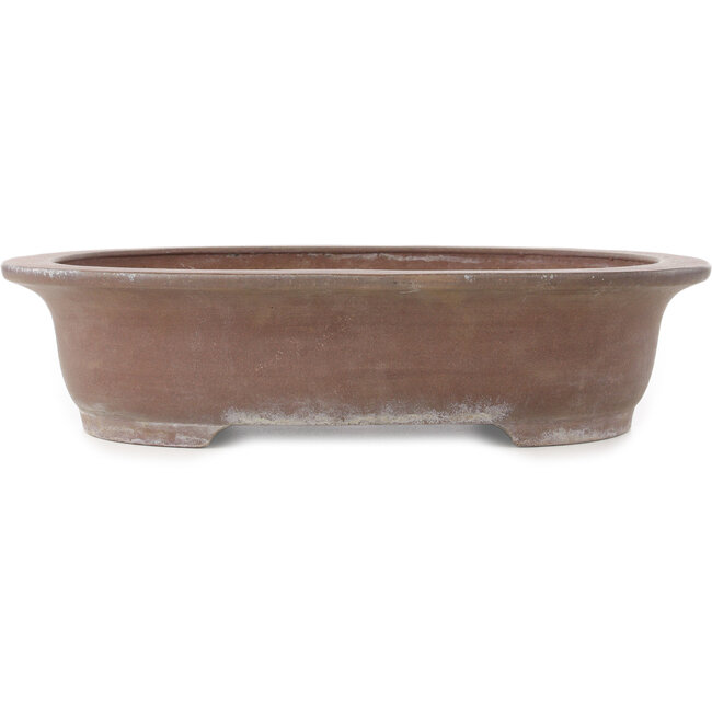 Pot à bonsaï ovale non émaillé par Houkuzan - 405 x 318 x 98 mm