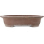 Pot à bonsaï ovale non émaillé par Houkuzan - 405 x 318 x 98 mm