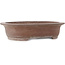 Pot à bonsaï ovale non émaillé par Houkuzan - 405 x 318 x 98 mm