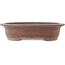 Pot à bonsaï ovale non émaillé par Houkuzan - 405 x 318 x 98 mm