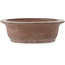 Pot à bonsaï ovale non émaillé par Houkuzan - 405 x 318 x 98 mm