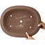 Pot à bonsaï ovale non émaillé par Houkuzan - 405 x 318 x 98 mm