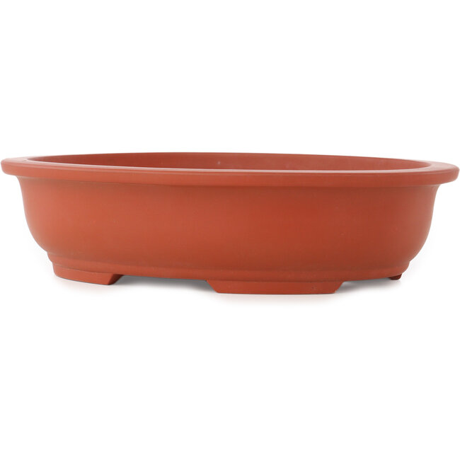 Ovale ongeglazuurde bonsai pot - 355 x 265 x 85 mm