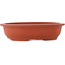 Ovale ongeglazuurde bonsai pot - 355 x 265 x 85 mm