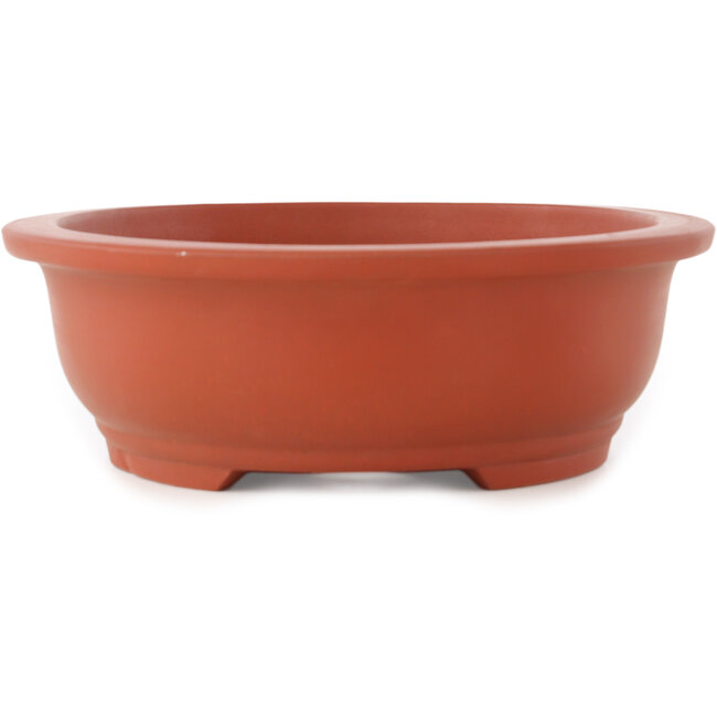 Ovale ongeglazuurde bonsai pot - 355 x 265 x 85 mm