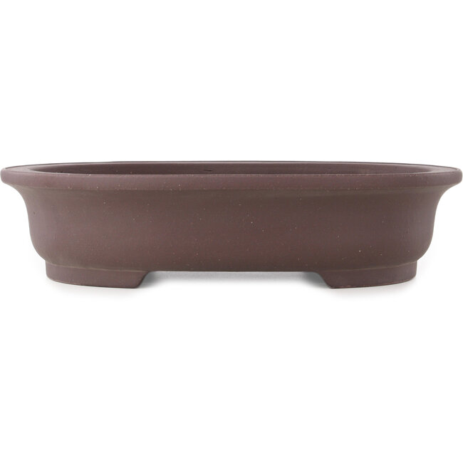 Ovale ongeglazuurde bonsai pot van Yamaaki - 430 x 338 x 100 mm