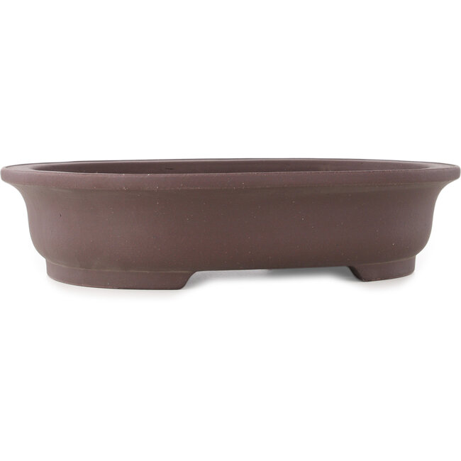 Ovale ongeglazuurde bonsai pot van Yamaaki - 430 x 338 x 100 mm