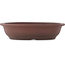 Pot à bonsaï ovale non émaillé de Yamaaki - 435 x 343 x 105 mm