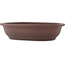 Maceta para bonsái ovalada sin esmaltar de Yamaaki - 435 x 343 x 105 mm