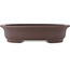 Pot à bonsaï ovale non émaillé de Yamaaki - 432 x 340 x 100 mm