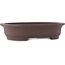 Ovale ongeglazuurde bonsaipot van Yamaaki - 432 x 340 x 100 mm