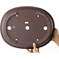 Pot à bonsaï ovale non émaillé de Yamaaki - 432 x 340 x 100 mm