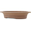 Pot à bonsaï ovale non émaillé de Sanpo - 488 x 400 x 105 mm