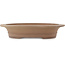 Pot à bonsaï ovale non émaillé de Sanpo - 488 x 400 x 105 mm