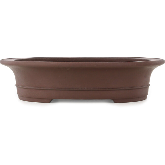 Pot à bonsaï ovale non émaillé de Yamaaki - 460 x 388 x 115 mm
