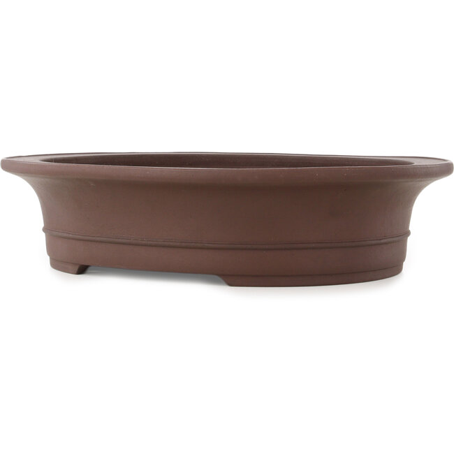 Pot à bonsaï ovale non émaillé de Yamaaki - 460 x 388 x 115 mm