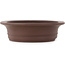 Pot à bonsaï ovale non émaillé de Yamaaki - 460 x 388 x 115 mm