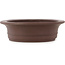 Pot à bonsaï ovale non émaillé de Yamaaki - 460 x 388 x 115 mm