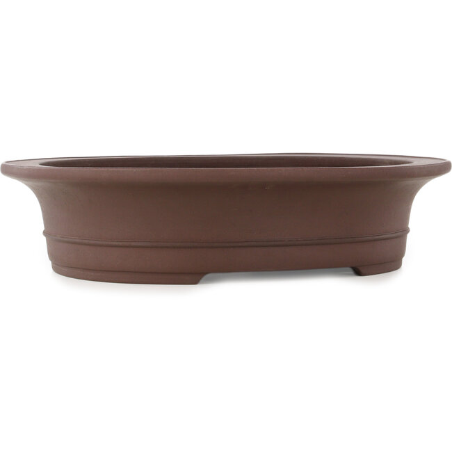 Pot à bonsaï ovale non émaillé de Yamaaki - 460 x 388 x 115 mm
