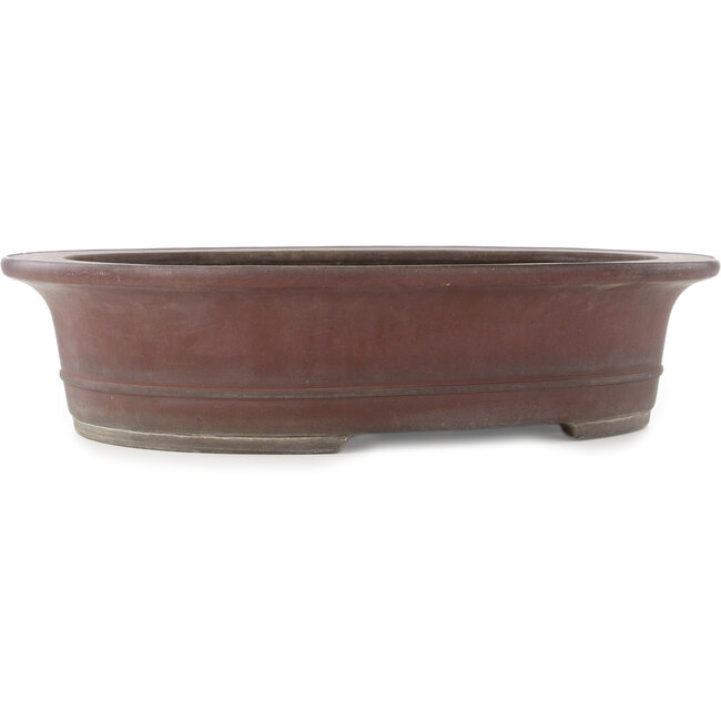 Pot à bonsaï ovale non émaillé de Yamaaki - 515 x 425 x 125 mm