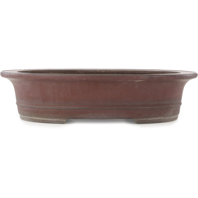 Ovale ongeglazuurde bonsai pot van Yamaaki - 515 x 425 x 125 mm