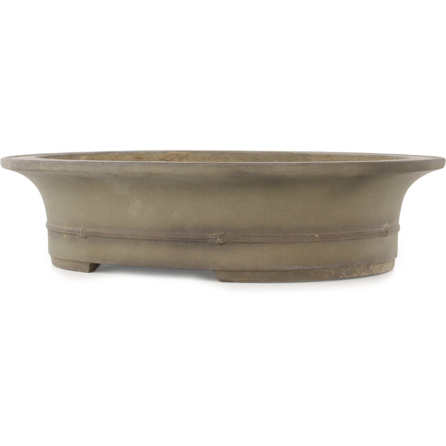 Pot à bonsaï ovale non émaillé de Seibun - 488 x 398 x 118 mm