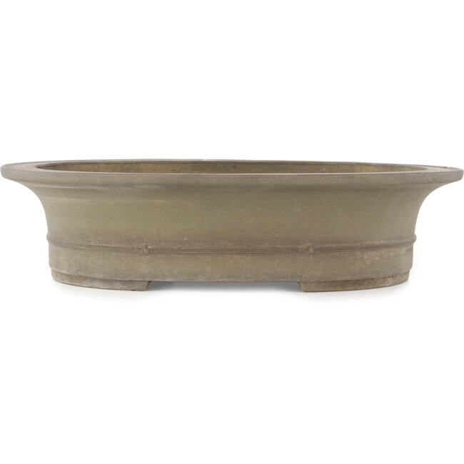 Pot à bonsaï ovale non émaillé de Seibun - 488 x 398 x 118 mm