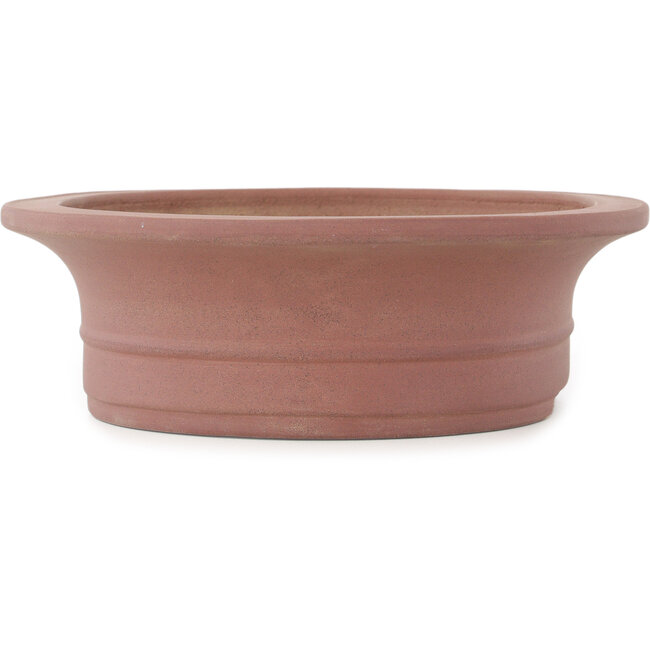 Ovale ongeglazuurde bonsaipot van Seibun - 357 x 298 x 93 mm