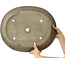 Pot à bonsaï ovale non émaillé de Seibun - 488 x 398 x 118 mm