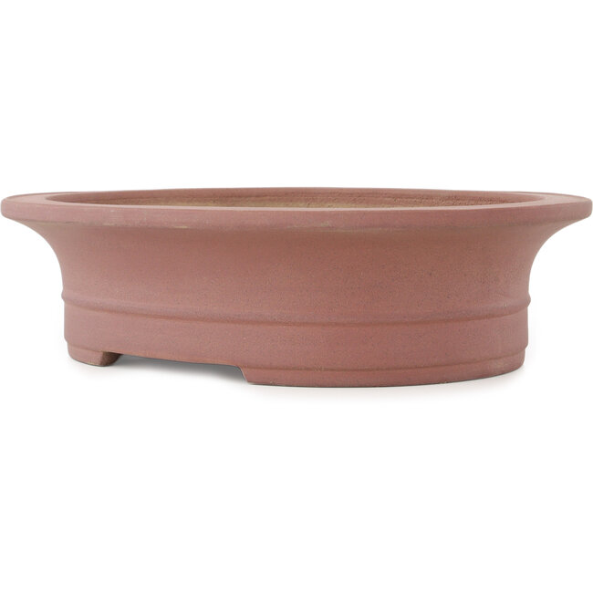 Ovale ongeglazuurde bonsaipot van Seibun - 357 x 298 x 93 mm