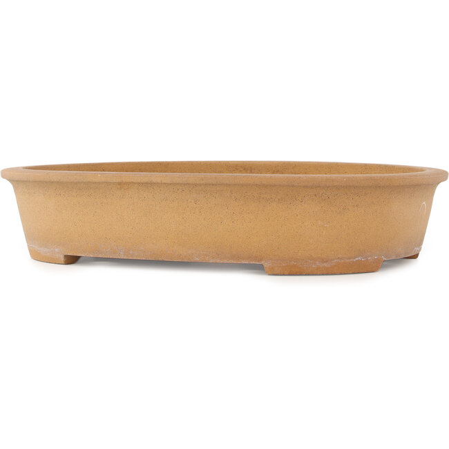Pot à bonsaï ovale non émaillé de Mazan - 514 x 400 x 105 mm