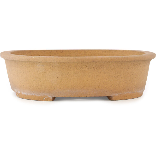 Ovale ongeglazuurde bonsai pot van Mazan - 514 x 400 x 105 mm