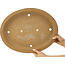 Pot à bonsaï ovale non émaillé de Maruhei - 475 x 365 x 75 mm
