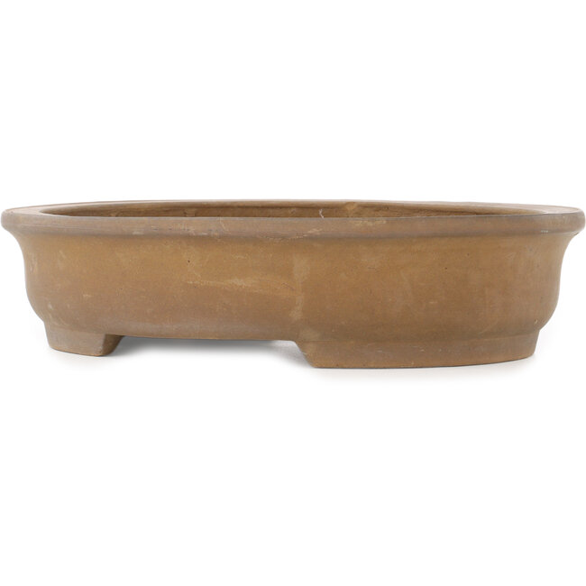 Pot à bonsaï ovale non émaillé de Kinka - 355 x 280 x 85 mm