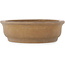 Ovale ongeglazuurde bonsai pot van Kinka - 355 x 280 x 85 mm
