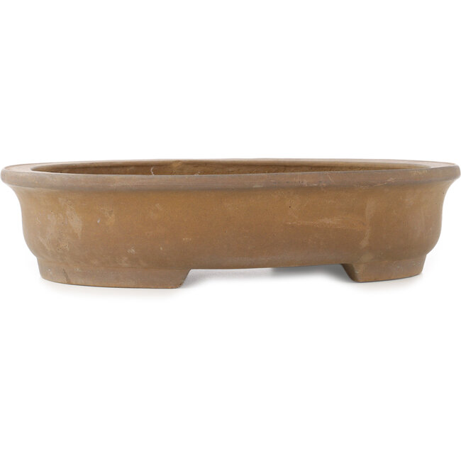 Pot à bonsaï ovale non émaillé de Kinka - 355 x 280 x 85 mm