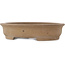 Pot à bonsaï ovale non émaillé de Shouzan - 365 x 295 x 83 mm