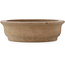 Pot à bonsaï ovale non émaillé de Shouzan - 365 x 295 x 83 mm
